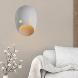 Maxbell Sconce Lamp Wall Mount Face Mask LED Wall Light for Home D Warm Light