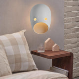 Maxbell Sconce Lamp Wall Mount Face Mask LED Wall Light for Home D Warm Light