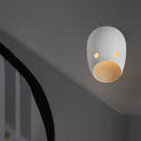 Maxbell Sconce Lamp Wall Mount Face Mask LED Wall Light for Home D Warm Light