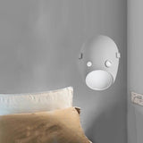 Maxbell Sconce Lamp Wall Mount Face Mask LED Wall Light for Home E White Light