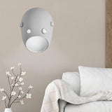 Maxbell Sconce Lamp Wall Mount Face Mask LED Wall Light for Home E White Light