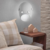 Maxbell Sconce Lamp Wall Mount Face Mask LED Wall Light for Home E White Light