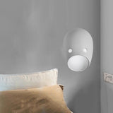 Maxbell Sconce Lamp Wall Mount Face Mask LED Wall Light for Home D White Light