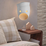 Maxbell Sconce Lamp Wall Mount Face Mask LED Wall Light for Home C Warm Light