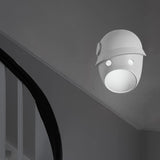 Maxbell Sconce Lamp Wall Mount Face Mask LED Wall Light for Home B White Light