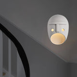 Maxbell Sconce Lamp Wall Mount Face Mask LED Wall Light for Home A Warm Light