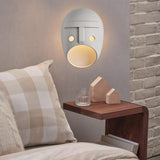 Maxbell Sconce Lamp Wall Mount Face Mask LED Wall Light for Home A Warm Light