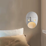 Maxbell Sconce Lamp Wall Mount Face Mask LED Wall Light for Home A Warm Light