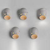 Maxbell Sconce Lamp Wall Mount Face Mask LED Wall Light for Home A Warm Light