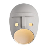 Maxbell Sconce Lamp Wall Mount Face Mask LED Wall Light for Home A Warm Light