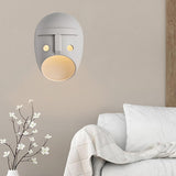 Maxbell Sconce Lamp Wall Mount Face Mask LED Wall Light for Home A Warm Light