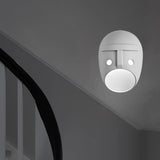 Maxbell Sconce Lamp Wall Mount Face Mask LED Wall Light for Home A White Light