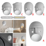 Maxbell Sconce Lamp Wall Mount Face Mask LED Wall Light for Home A White Light