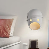 Maxbell Sconce Lamp Wall Mount Face Mask LED Wall Light for Home B Warm Light