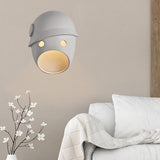 Maxbell Sconce Lamp Wall Mount Face Mask LED Wall Light for Home B Warm Light