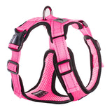 Maxbell Reflective Dog Harness No Pull Vest Rope for Running Outdoor Lead Walking Pink XL