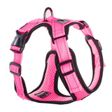 Maxbell Reflective Dog Harness No Pull Vest Rope for Running Outdoor Lead Walking Pink XL