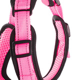 Maxbell Reflective Dog Harness No Pull Vest Rope for Running Outdoor Lead Walking Pink L