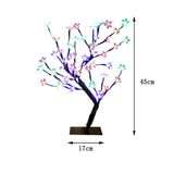 Maxbell 48 LED Birch Tree Light up Battery Powered Tabletop Tree Xmas Multicolor