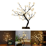 Maxbell 48 LED Birch Tree Light up Battery Powered Tabletop Tree Xmas Warm light