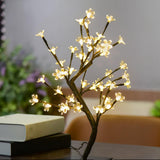 Maxbell 48 LED Birch Tree Light up Battery Powered Tabletop Tree Xmas Warm light