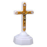 Maxbell 3D Jesus LED Neon Light Sculpture Hanging Sign Lamp for Church Decor gold