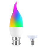 Maxbell WiFi Smart Candle Light LED Rgbcw 300LM for Tuya App Control 12mm Spiral head