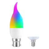 Maxbell WiFi Smart Candle Light LED Rgbcw 300LM for Tuya App Control 14mm Spiral head