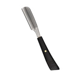 Maxbell Razor Straight Handle Shaving Hair Clip Compression Ebony Silver