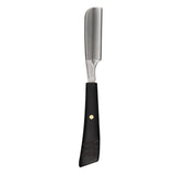 Maxbell Razor Straight Handle Shaving Hair Clip Compression Ebony Silver