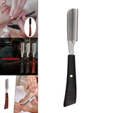 Maxbell Razor Straight Handle Shaving Hair Clip Compression Ebony Silver