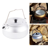 Maxbell 0.8L Outdoor Camping Kettle Coffee Tea Pot Picnic Cookware Folding Handle