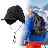 Maxbell Mens Ladies Winter Ear Trapper Hat Outdoor Windproof Bomber Ski black