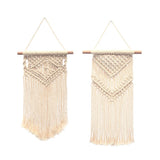 Maxbell 2x Bohemian Wall Hanging Woven Macrame Tapestry for Home Wedding Decoration