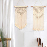 Maxbell 2x Bohemian Wall Hanging Woven Macrame Tapestry for Home Wedding Decoration