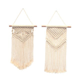 Maxbell 2x Bohemian Wall Hanging Woven Macrame Tapestry for Home Wedding Decoration