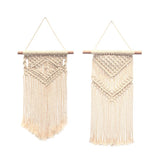 Maxbell 2x Bohemian Wall Hanging Woven Macrame Tapestry for Home Wedding Decoration