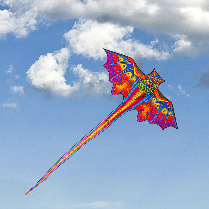 Maxbell Large Dragon Kite Huge Wingspan with Flying Tools for Garden Beach Sport Toy Red