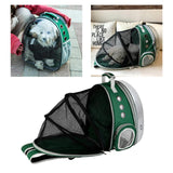 Maxbell Expandable Cat Carrier Clear Bubble Backpack for Sightseeing Outdoor Green