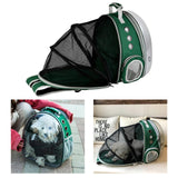 Maxbell Expandable Cat Carrier Clear Bubble Backpack for Sightseeing Outdoor Green