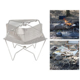 Maxbell BBQ Tools Fire Pit Outdoor Firepit Mesh Fire Stand Campfire Fire Rack Tools