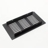 Maxbell Air Vent Grille Rectangular Aluminum Alloy Black for Shoe Cabinet 80x600mm