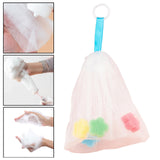 Maxbell Foam Enhancing Bubble Net Mesh Soap Bag Sack Thicken ,with Drawstring Design 11x21cm