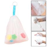 Maxbell Foam Enhancing Bubble Net Mesh Soap Bag Sack Thicken ,with Drawstring Design 11x21cm