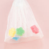 Maxbell Foam Enhancing Bubble Net Mesh Soap Bag Sack Thicken ,with Drawstring Design 11x21cm