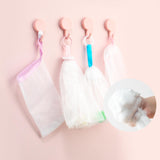 Maxbell Foam Enhancing Bubble Net Mesh Soap Bag Sack Thicken ,with Drawstring Design 11x21cm