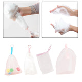 Maxbell Foam Enhancing Bubble Net Mesh Soap Bag Sack Thicken ,with Drawstring Design 11x21cm