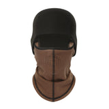 Maxbell Winter Thermal Fleece Balaclava Scarf Ski Face Mask Neck Warmer Hood Hat Brown