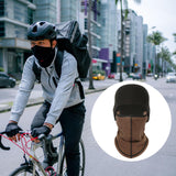 Maxbell Winter Thermal Fleece Balaclava Scarf Ski Face Mask Neck Warmer Hood Hat Brown