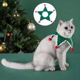 Maxbell Cable Knit Dog Scarf Christmas Cat Dog Winter Scarf Collar Neck Neckerchief Green1